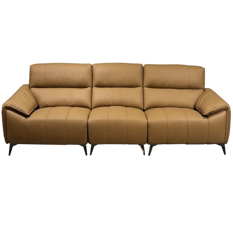 

Italian minimalist leather sofa modern simple new household small apartment