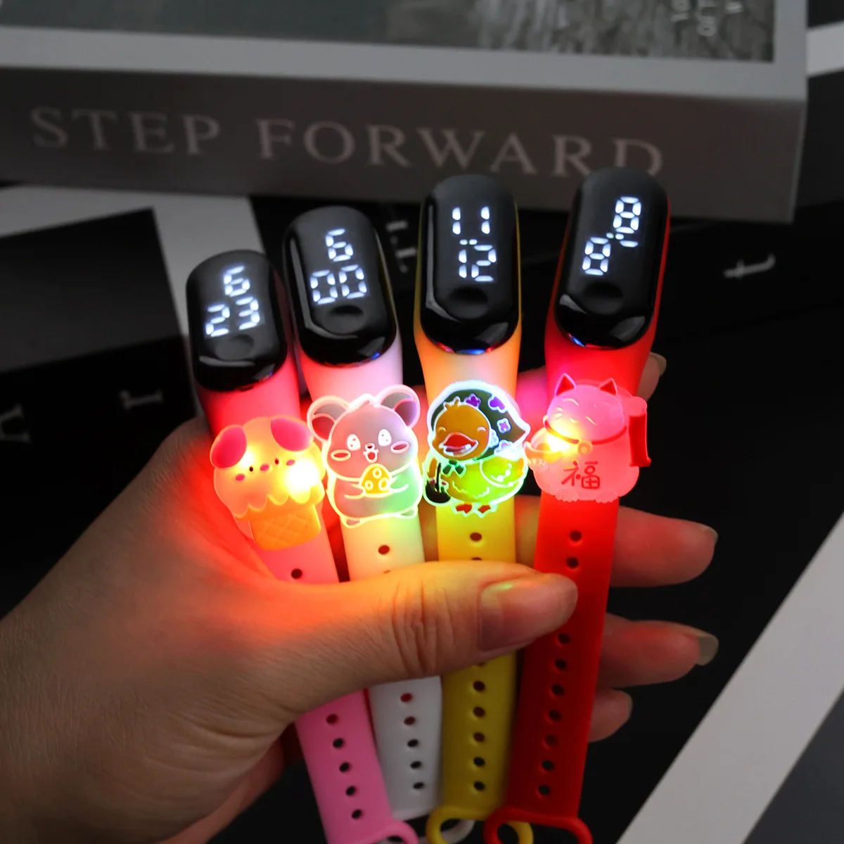 New Light Animal Children Watches For Girls Electronic Bracelet Sports Touch LED panda Doll Kids Watch Women Waterproof Clock