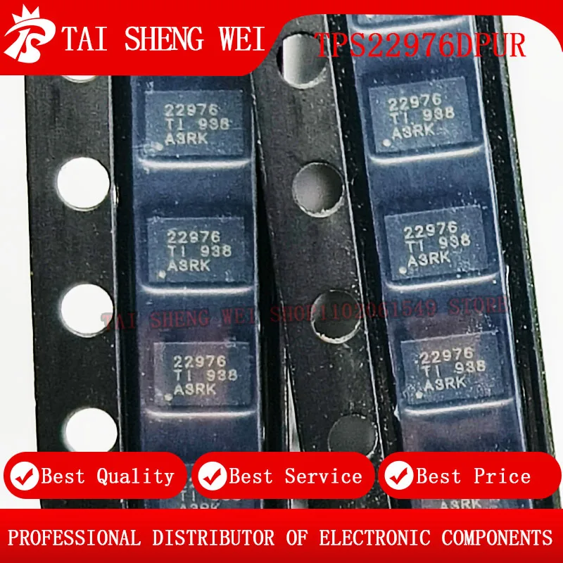 10PCS Silk screen 22976 TPS22976DPUR dual channel load switch package WSON-14 TPS22976 QFN-14 IC Brand new and original