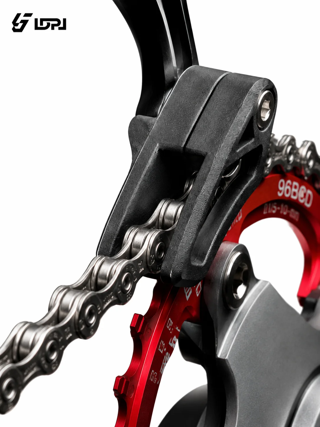 LDPJ Mountainbike-Kettenstabilisator für Einzelkettenrad/Positiv- und Negativgetriebe-Kettenstabilisator/Anti-Ausfall-Kettenstabilisator, extra verstellbar – Detail 6