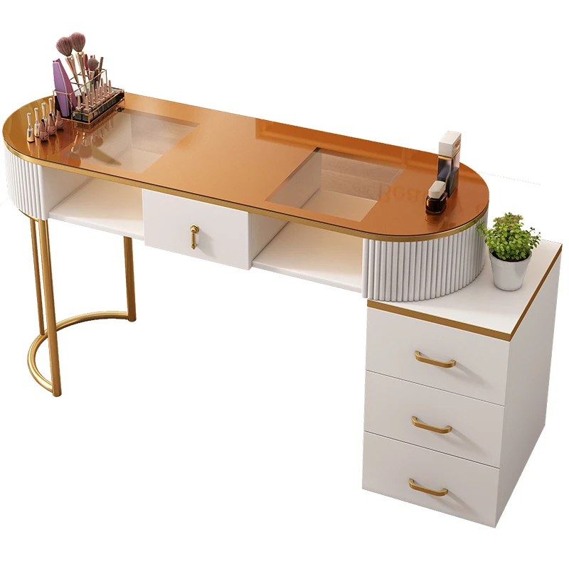 طاولة مانيكير للباديكير، حامل صالون أظافر صغير، طاولات تلميع، مكتب حرفي، محطة عمل للمكياج، أثاث Muebles Manicura ​ ​