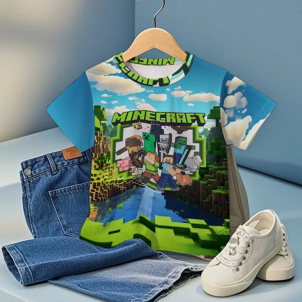 

Hot Game Cartoon 3D Print T-Shirt Summer Trendy Short Sleeve Top For Boys Girls Kids Age 3-16 Cute Casual Comfortable Wear