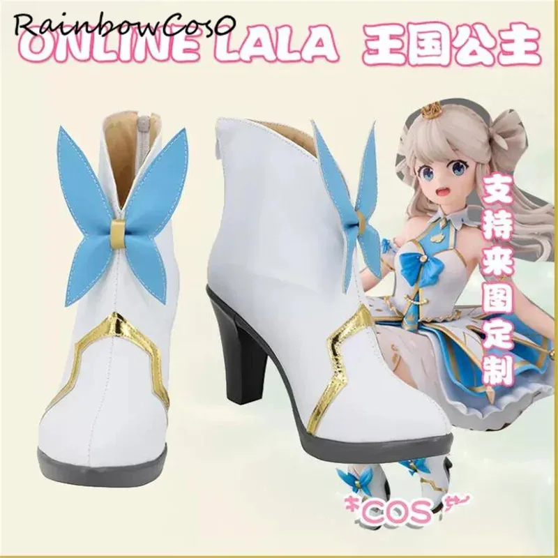 

LaLa TalesRunner Обувь для косплея Сапоги Игра Аниме Вечеринка Хэллоуин Рождество RainbowCos0 W3879
