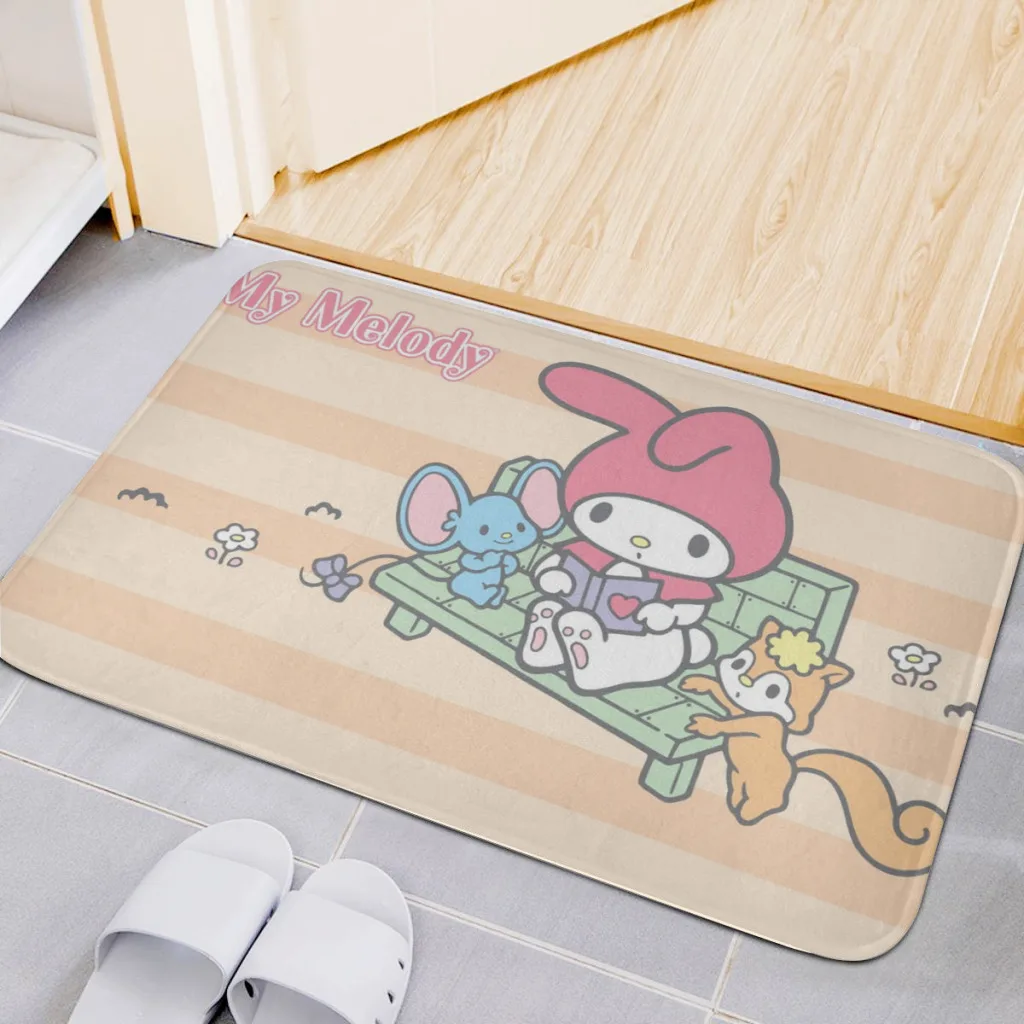 

My Melody Living Room Rug Carpet Flannel Slip Mat Decor Aesthetic