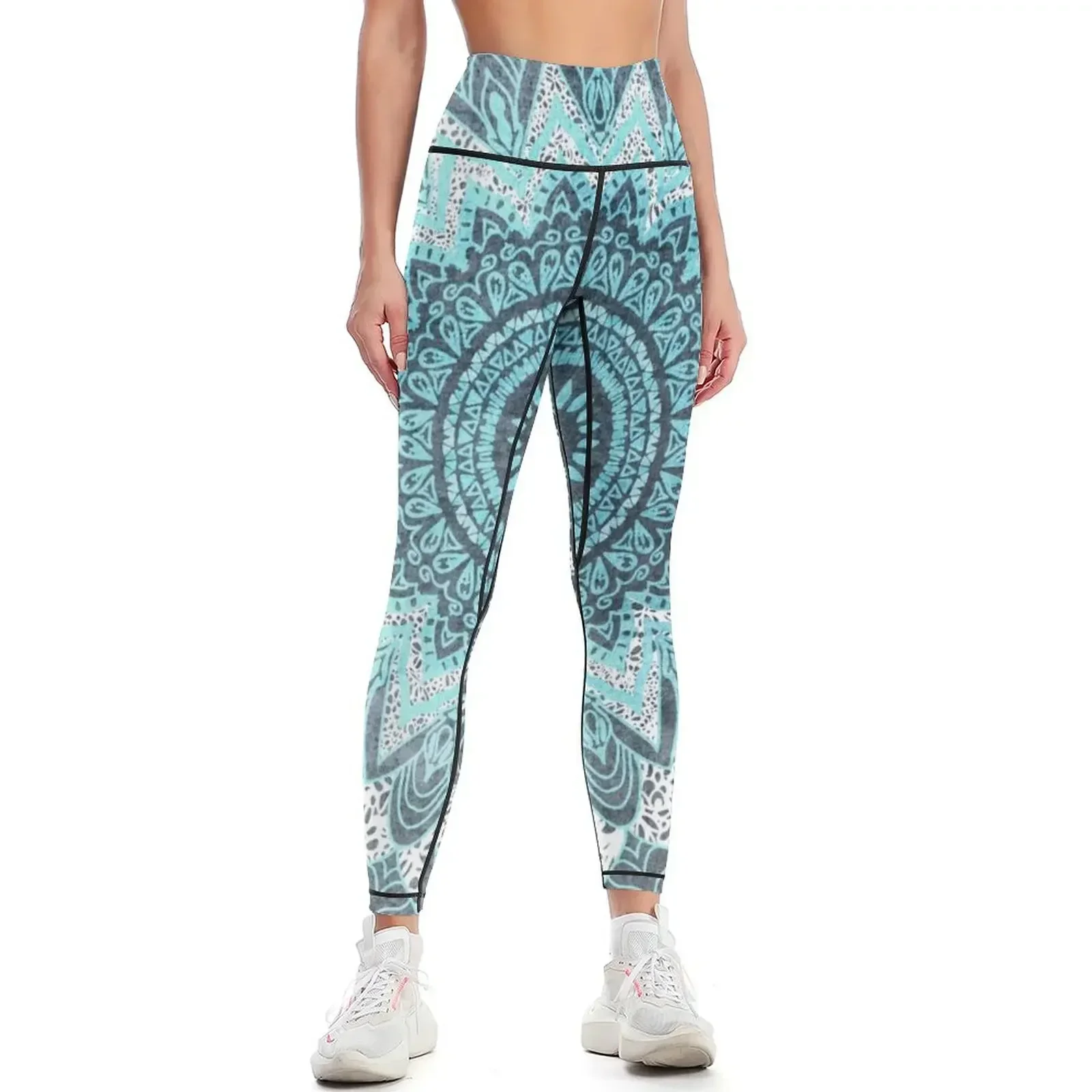 

BOHOCHIC MANDALA IN BLUE Leggings Women's pants Fitness clothing active wear sportswear woman gym 2025 Womens Leggings