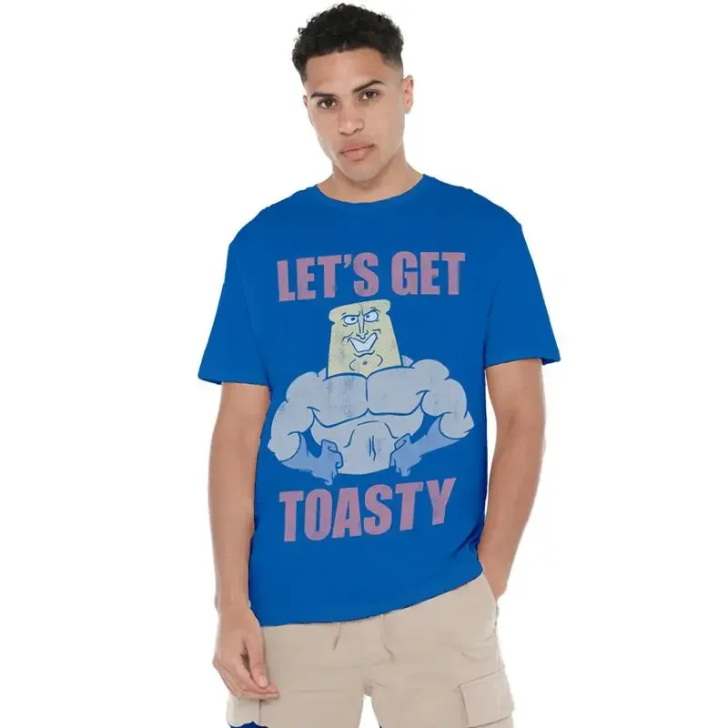 Ren And Stimpy Lets Get Toasty T Shirt S 2Xl Royal Blue