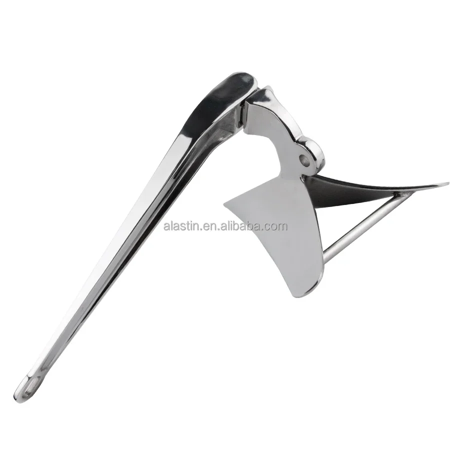 

Factory Sales Marine Hardware 316 Stainless Steel Boat Swivel Anchor Mirror Polished Plough Anchor For Boat