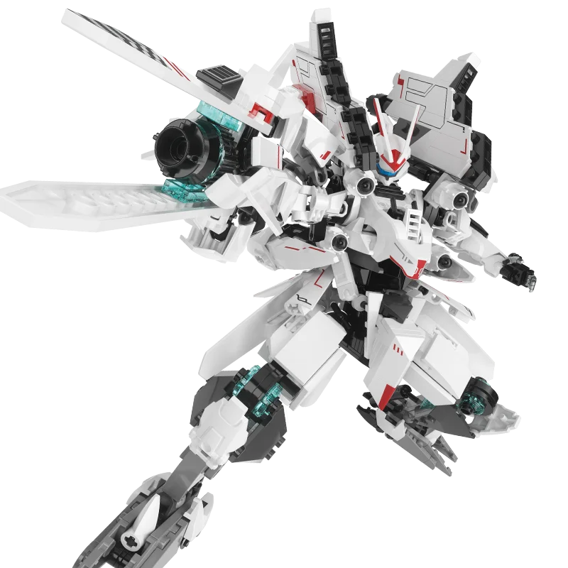 جاكي الميكانيكية المحارب F5-A0011 مشوه الميكانيكية لغز نموذج اللبنات روبوت الأطفال عطلة لعبة هدية