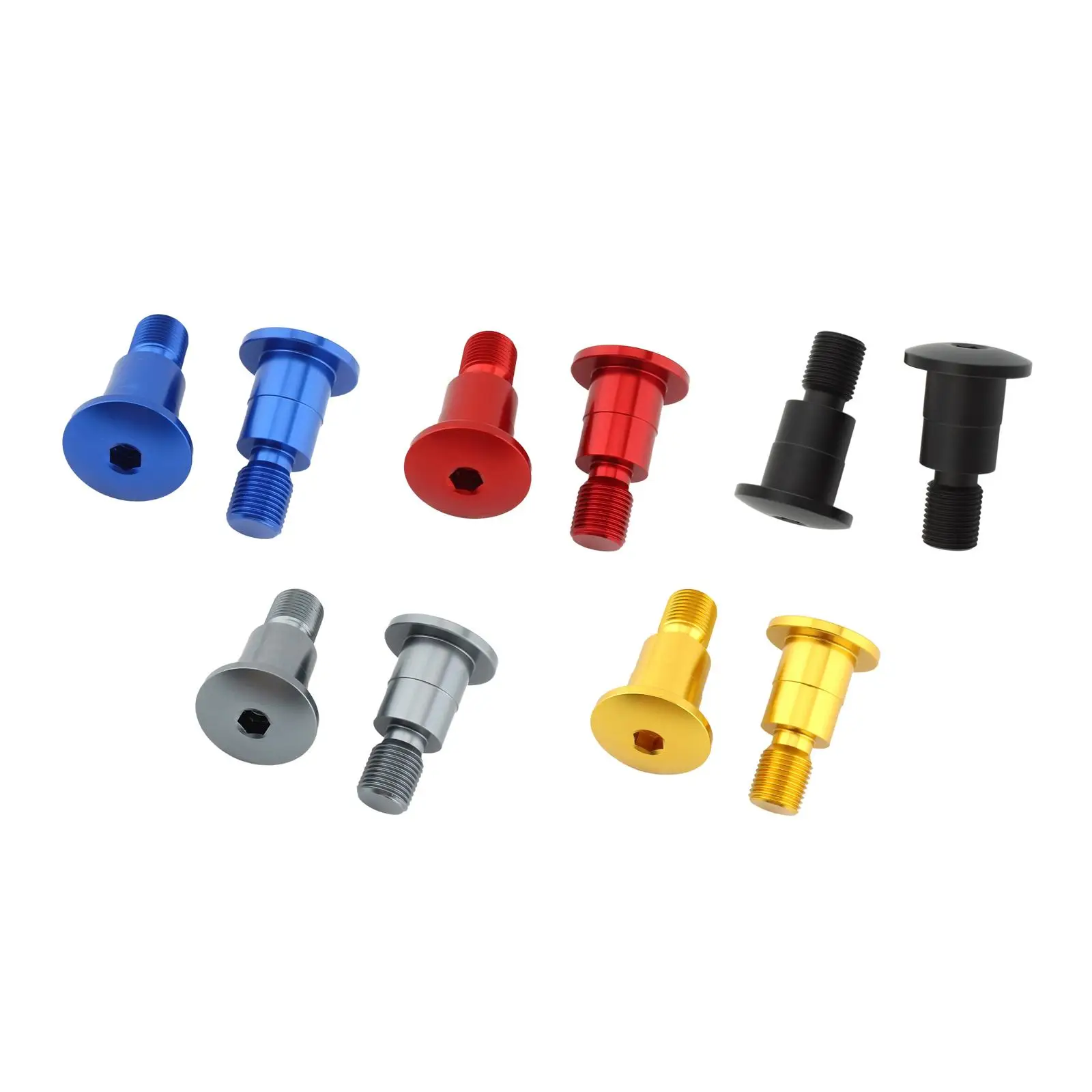 CNC Machined Metal Mirror Plug Screw Pair Motorcycle Bar End Adapter for Yamaha TDM900 Handlebar Replacement