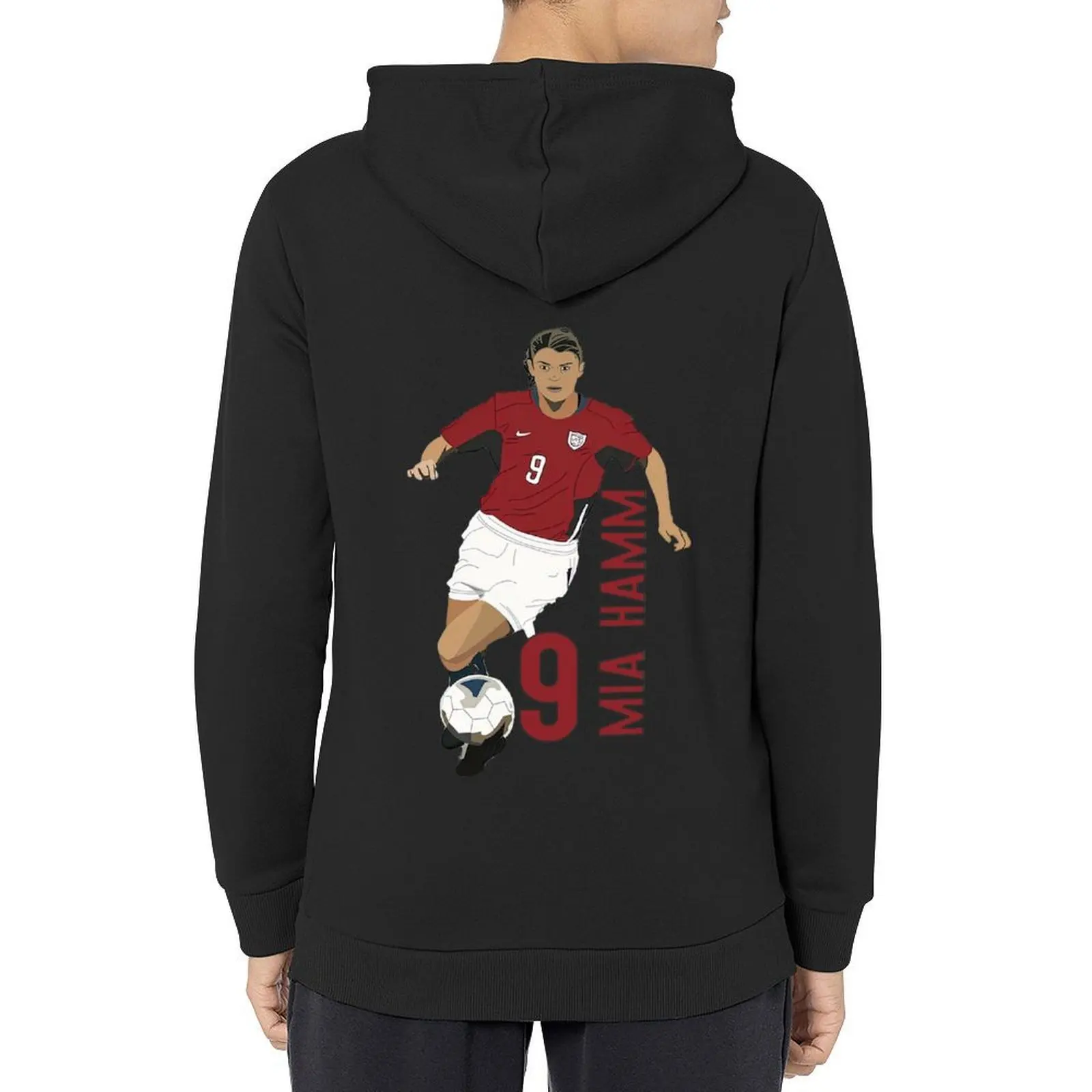 

Mia Hamm vector Illustration, Mia Hamm Premium Design Hoodie men's clothes autumn new products men clothing tracksuits