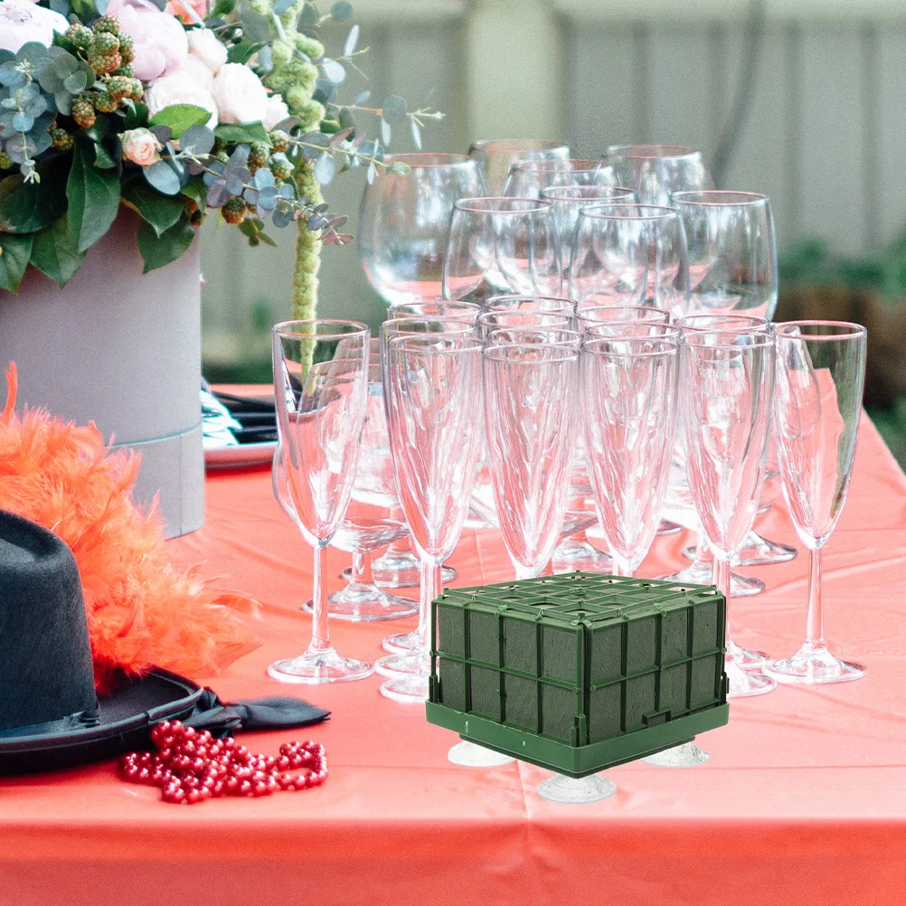 

4Pcs Wedding Car Floral Foam Flower Mud Base Fast Water Absorption Floral Arrangement Block DIY Wedding Decor Fresh Flower