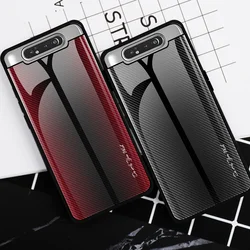 Samsung Galaxy A10S  A41 A51 A52 A53 A71 A80 A90 A81 A91 4g 5g Phone Case Deluxe Tempered Glass Membrane anti-fall Case