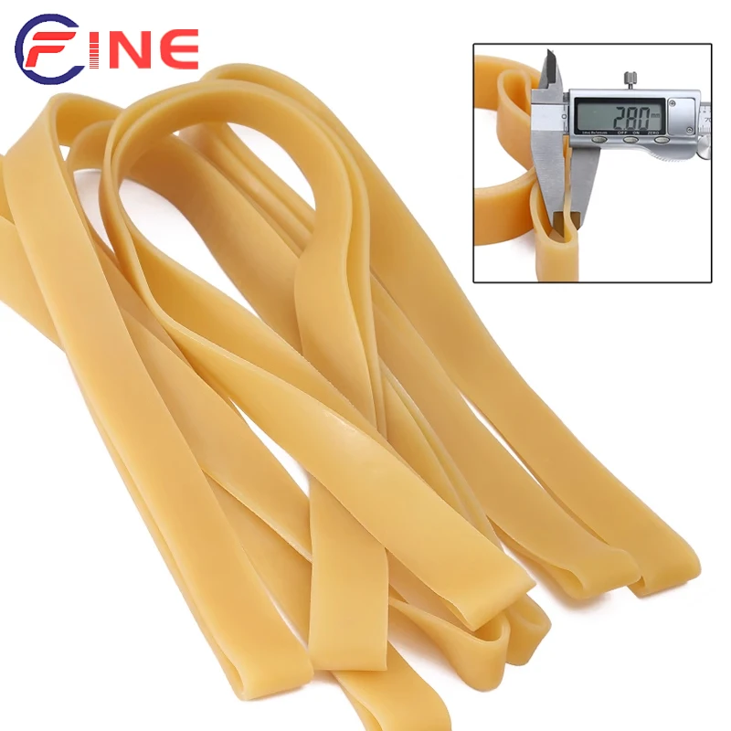 High Elastic Powerful Latex Rubber Band Stretchable Sturdy Yellow Perimeter 800-1500mm