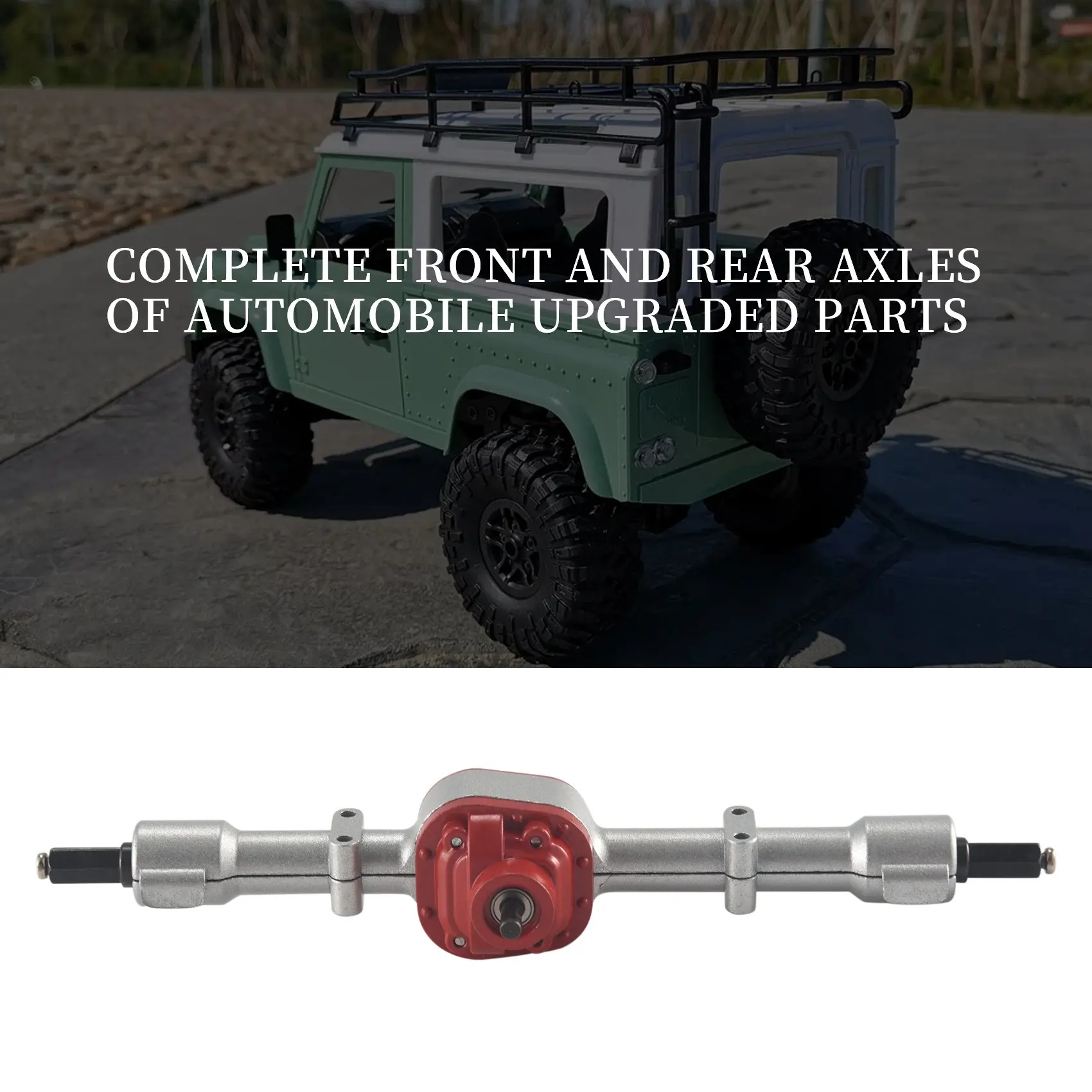 Передняя и задняя полная ось BVBV RC для MN D90 D91 D96 D99S MN90 MN96 MN99 MN99S 1/12, детали для обновления радиоуправляемого автомобиля, серебристый