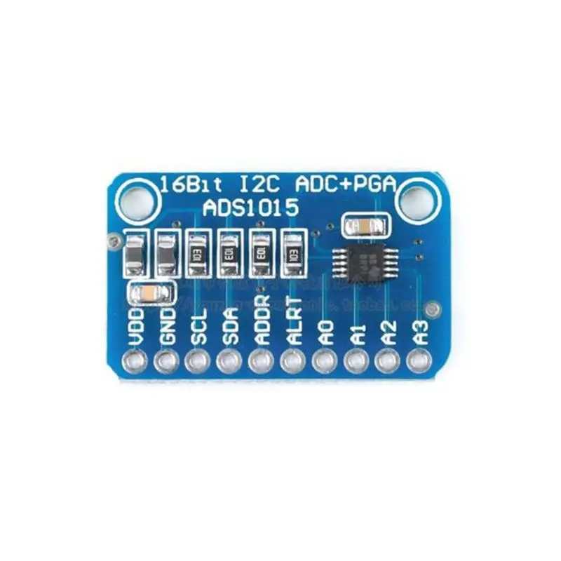 Módulo de placa de desenvolvimento ADC subminiatura de precisão de 12 bits conversor analógico para digital ADS1015