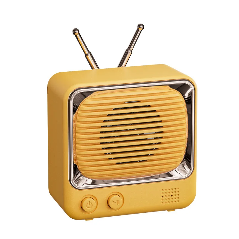 

Cross-border retro TV shape wireless bluetooth speaker high-quality sound prompt tone