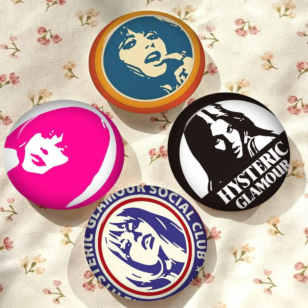 H-HystericS G-Glamour Y2K Aesthetic Pins Funny Badge Pins For Friend, Backpack, Collectible Accessories