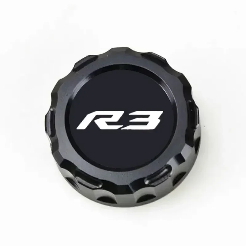 Para YAMAHA YZFR3 YZF R3 YZF-R3 2015-2024 accesorios CNC de motocicleta tapa de cubierta de depósito maestro de cilindro de líquido de frenos trasero