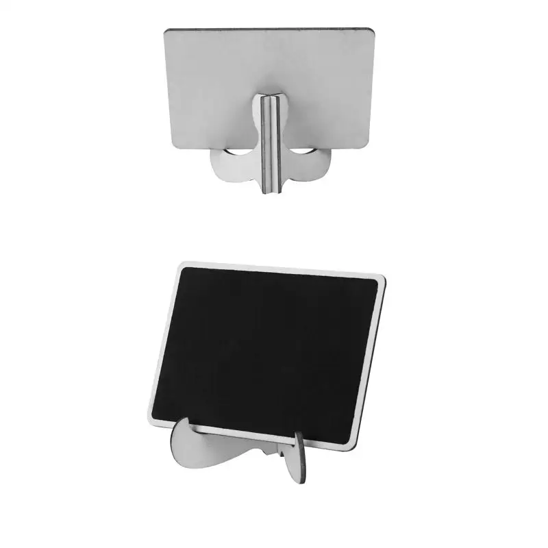 

Mini Blackboard Sign Chalkboard Easel Seat Plate Decoration Wedding Supplies Reusable Price Signs Dish Names Mini Menu Boards