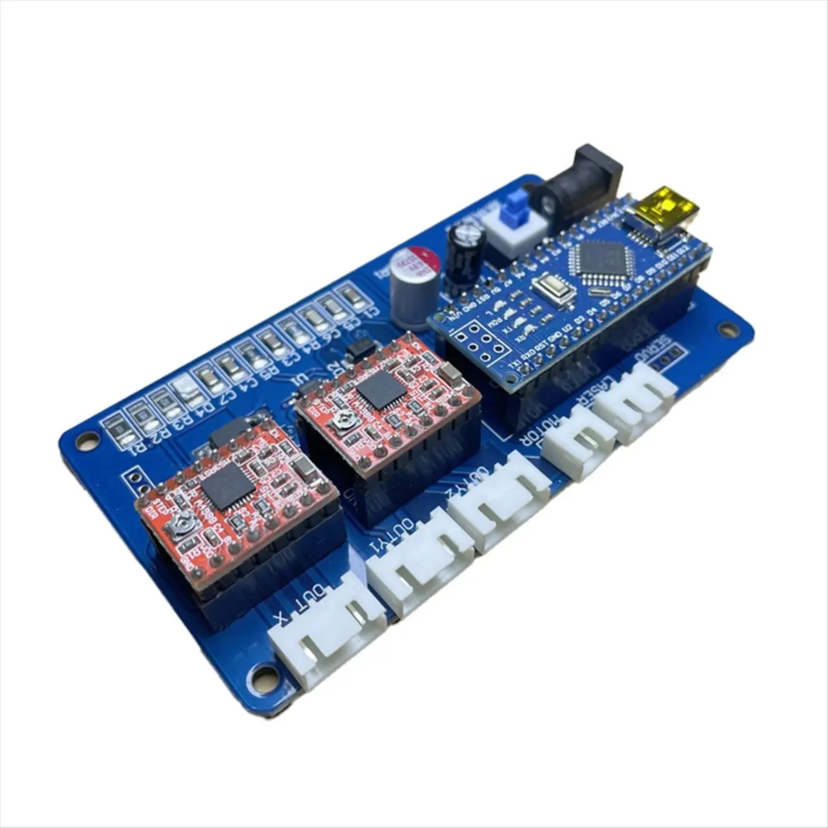 meof-benbox-ソフトウェア-レーザー彫刻機-diy-小型制御ボード-ブルー