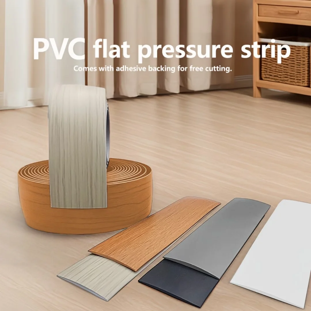 1PC 1/2/3meters PVC Floor Transition Strip Threshold Edging Trim Strip Self Adhesive Doorway Floor Joining Strip Home Hardware
