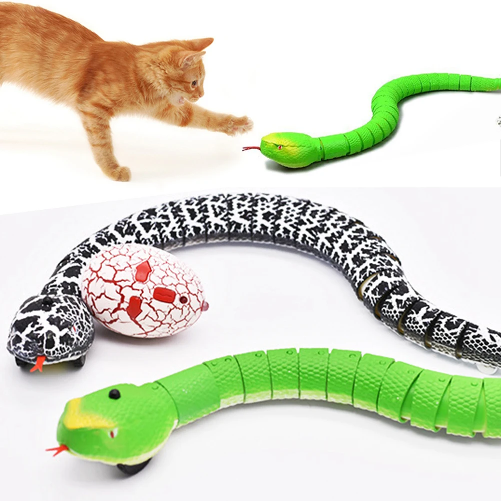 Automatic Cat Toys Interactive Smart Sensing Snake Tease Toys For Cats USB Charging Pet Cats Game Play Toy Cat Accessories