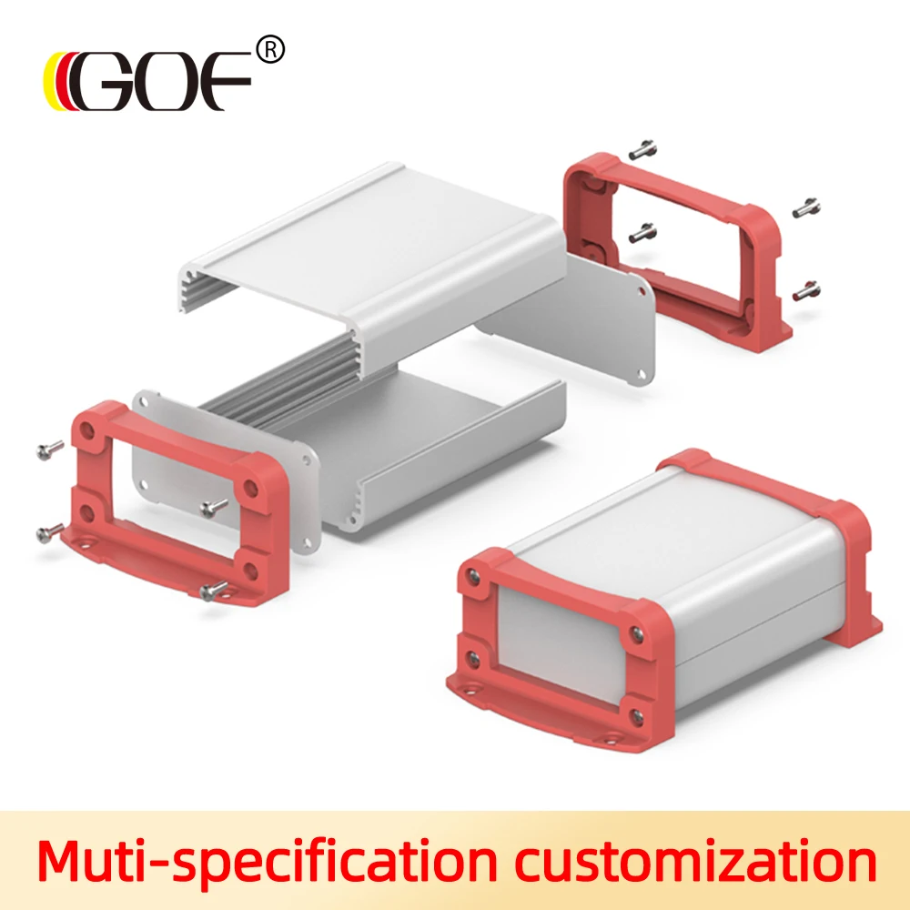 Oem Customized Aluminum Project Enclosure Junction Electronic Pcb Housing Extruded Enclosures Box Metal Case K13C 80*40MM