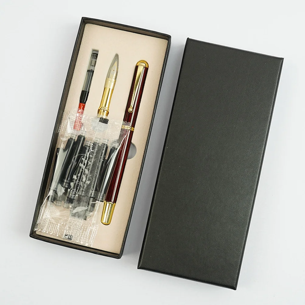 

1 set 1 Set Fountain Brush Pen Kit Refillable Replaceable Brush Head Lightweight Watercolor Drawing Calligraphy Writing Student