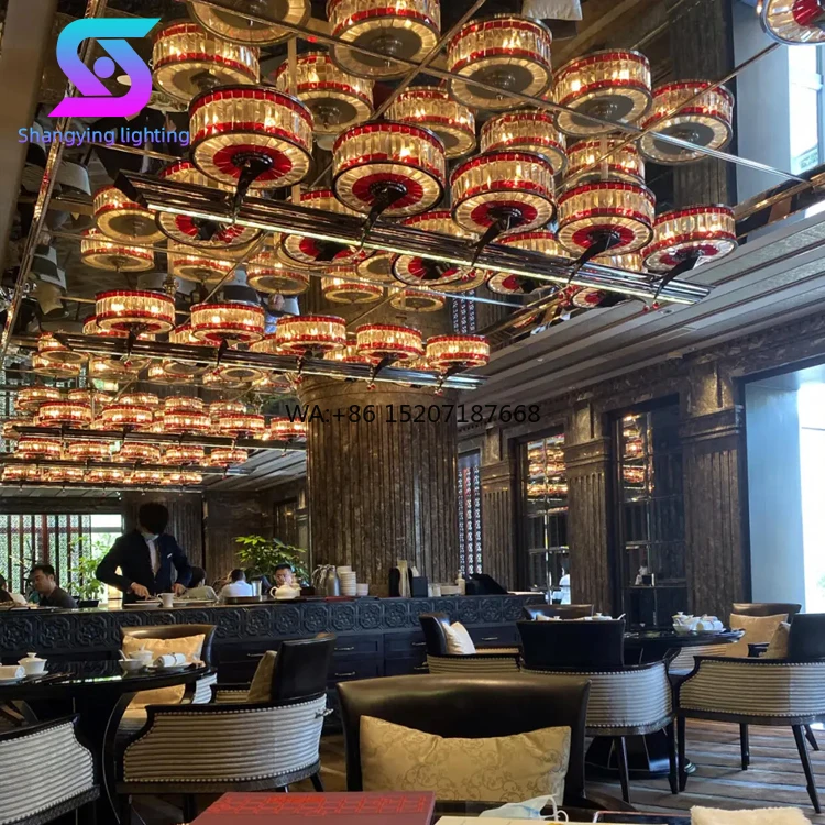 Customizable Modern Crystal   Adjustable Height for Restaurant Living Room Hotel Oval Art Decor for Interior