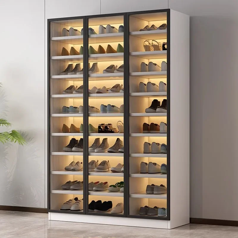 Mobile Display Shoe Cabinet Bedroom Closets Corner Standing Shoe Cabinet Balcony Zapateros Organizadores Luxury Furniture