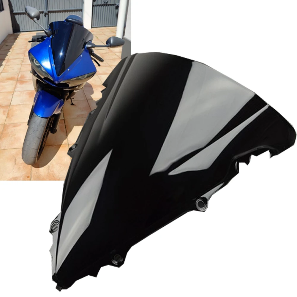 Motorcycle Windshield Windscreen Wind Deflectors Fairing For Yamaha YZF R6 2003 2004 2005 YZFR6 Accessories Screen Double Bubble