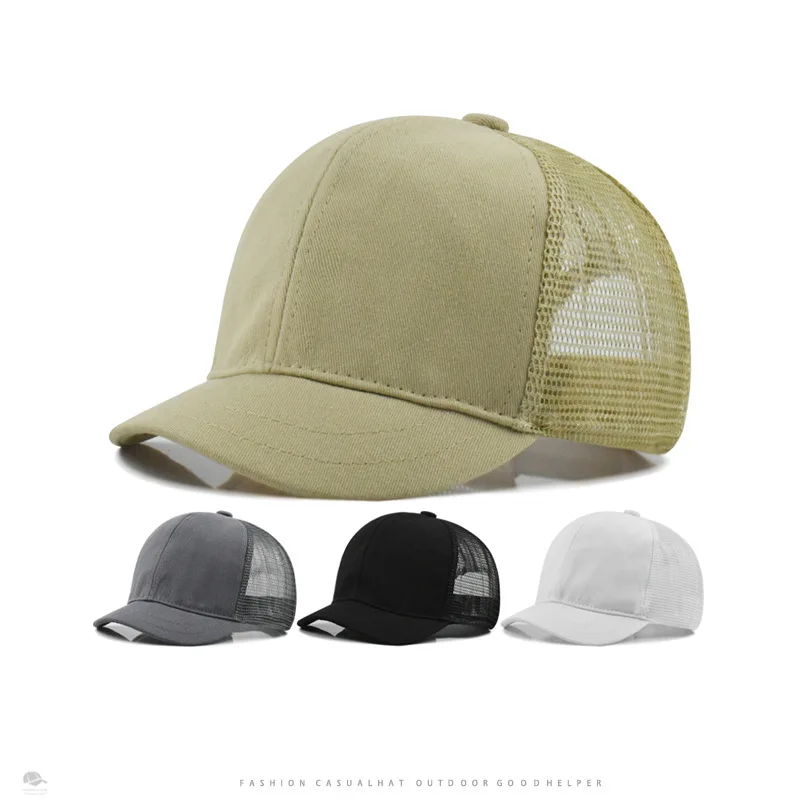 

Golf Short Brim Big Head Men Women Mesh Baseball Cap Small Brim Duck Tongue Hat Outdoor Breathable Sun Shade Equestrian Hat