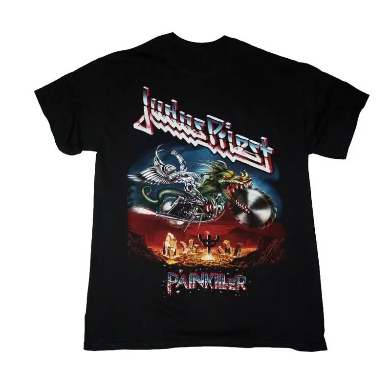Judas Priest Painkiller 1990 New Black T-Shirt