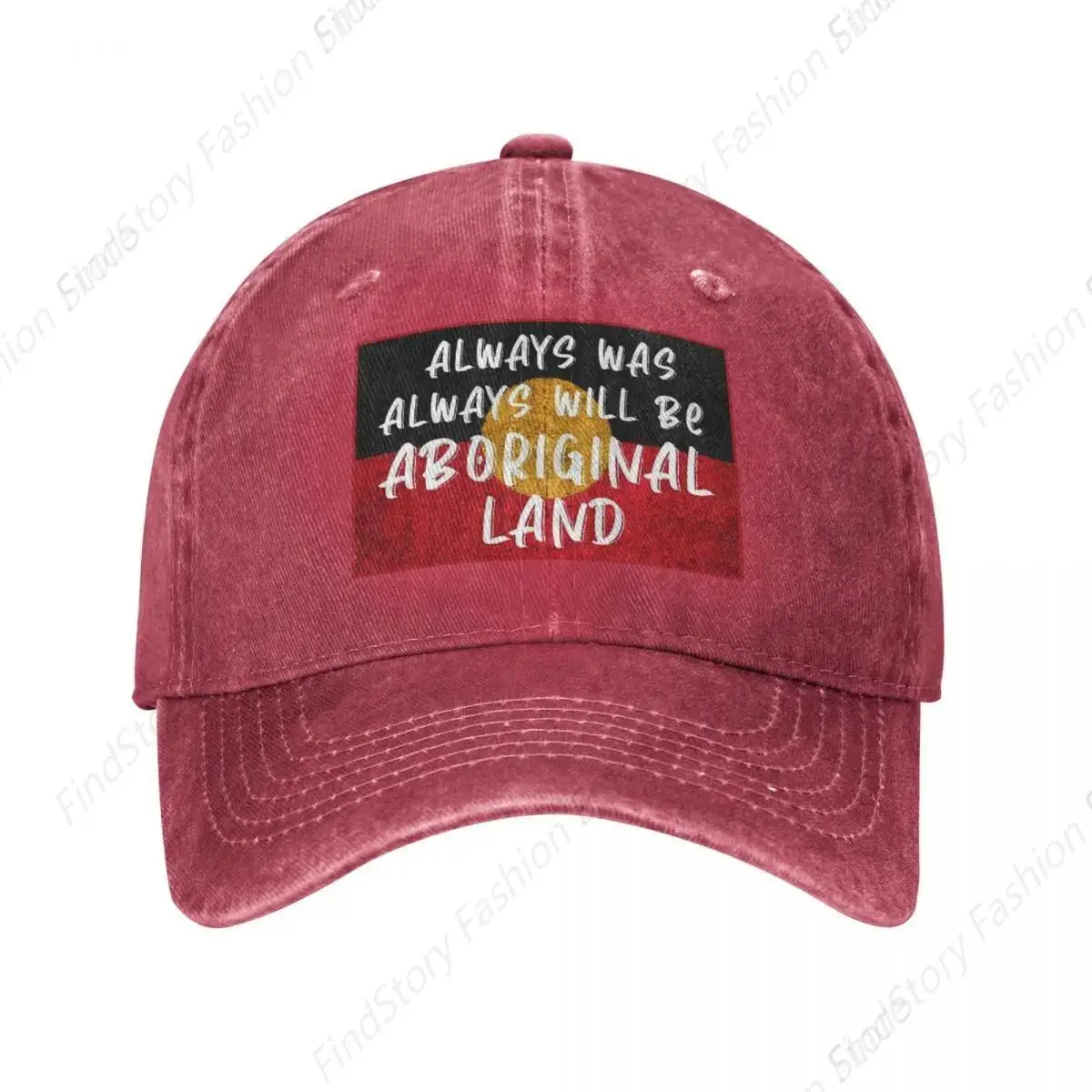 Always Was Always Will Be Aboriginal Land Baseball Cap Unisex Vintage Trucker Denim Hat Adjustable Cowboy for Men Women Casual