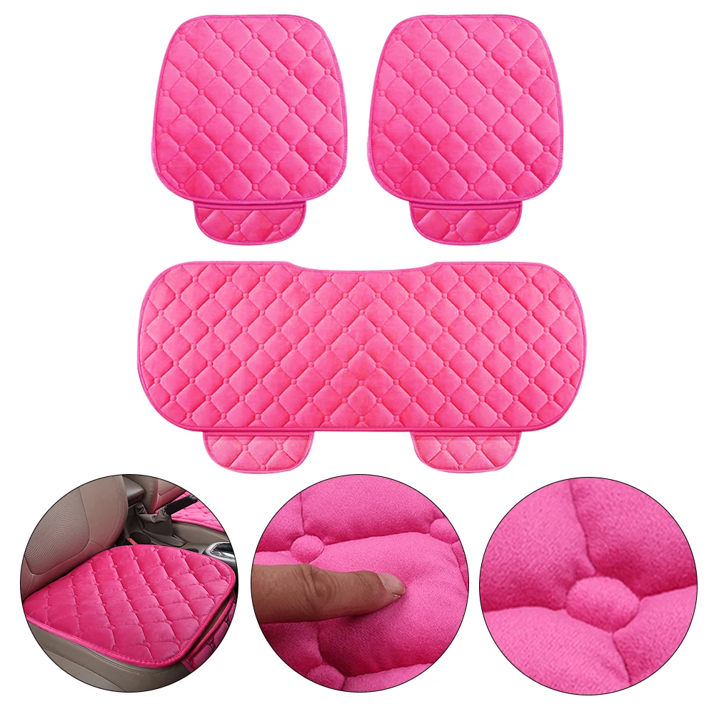 Car Seat Covers Universal For FORD Edge Explorer Ecosport Escape Expedition F-150 F-250 Falcon  Full Set Warm Seat Cushions