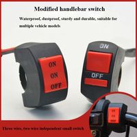 New Plastic Motorcycle Modification Switch 2 Styles Electric Vehicle Parts Dual Flash Switch Electric Bike Accessories
