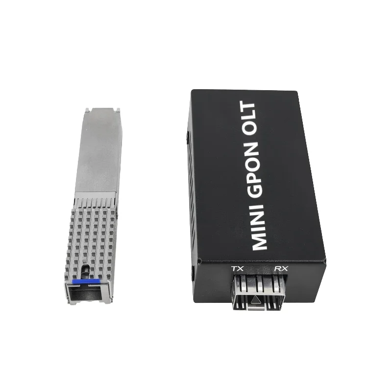 Single Port Mini OLT Micro OLT Gpon Stick 32 ONU 1 Pon Portable Ftth Fttx 4g 5g SC UPC SFP Rj45 Metal Embedded Mini Fiber OLT