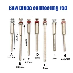 5-50pcs 2.35/3mm Shank Circular Saw Blade Connecting Clamp Rod Rotary Tool Woodwork Dremel Electric Mini Drill Cut-off Disc Tool