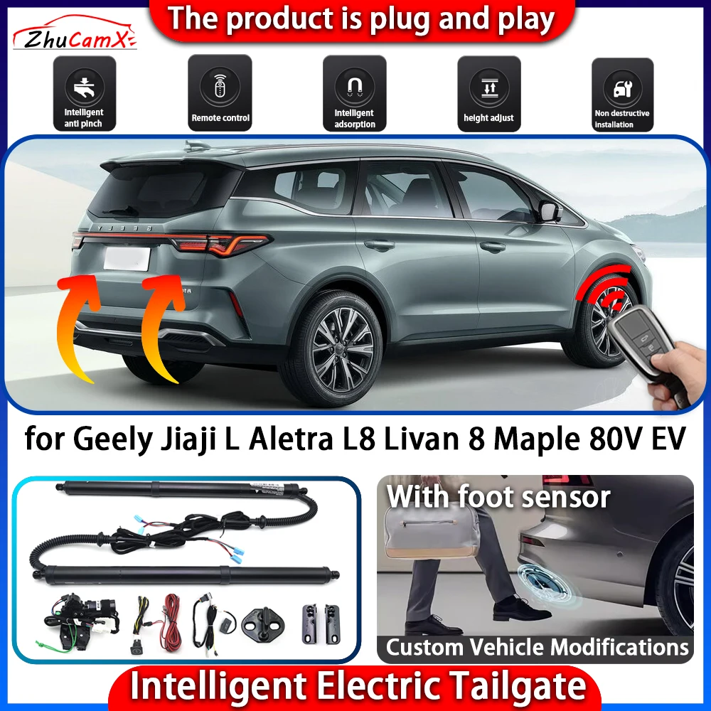 

Smart Powered Tailgate System for Geely Jiaji L Aletra L8 Livan 8 Maple 80V EV Automatic Intelligent Electric Trunk Lift Kit