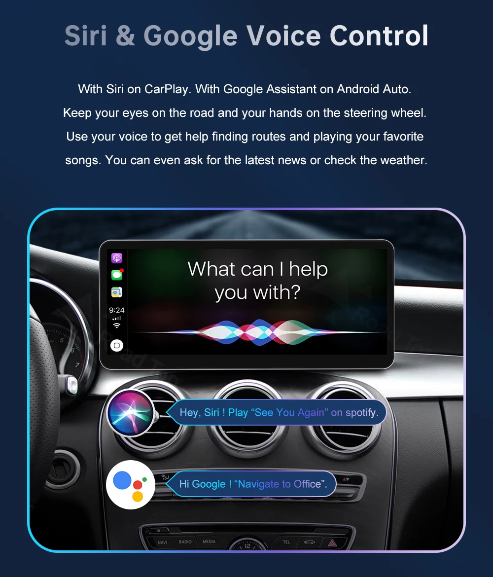 Multimedia-Display für Benz C-Klasse W205 GLC V-Klasse W447 2015-2019 NTG5.0 Touchscreen Wireless Carplay Navigation Android Auto – Detail 15