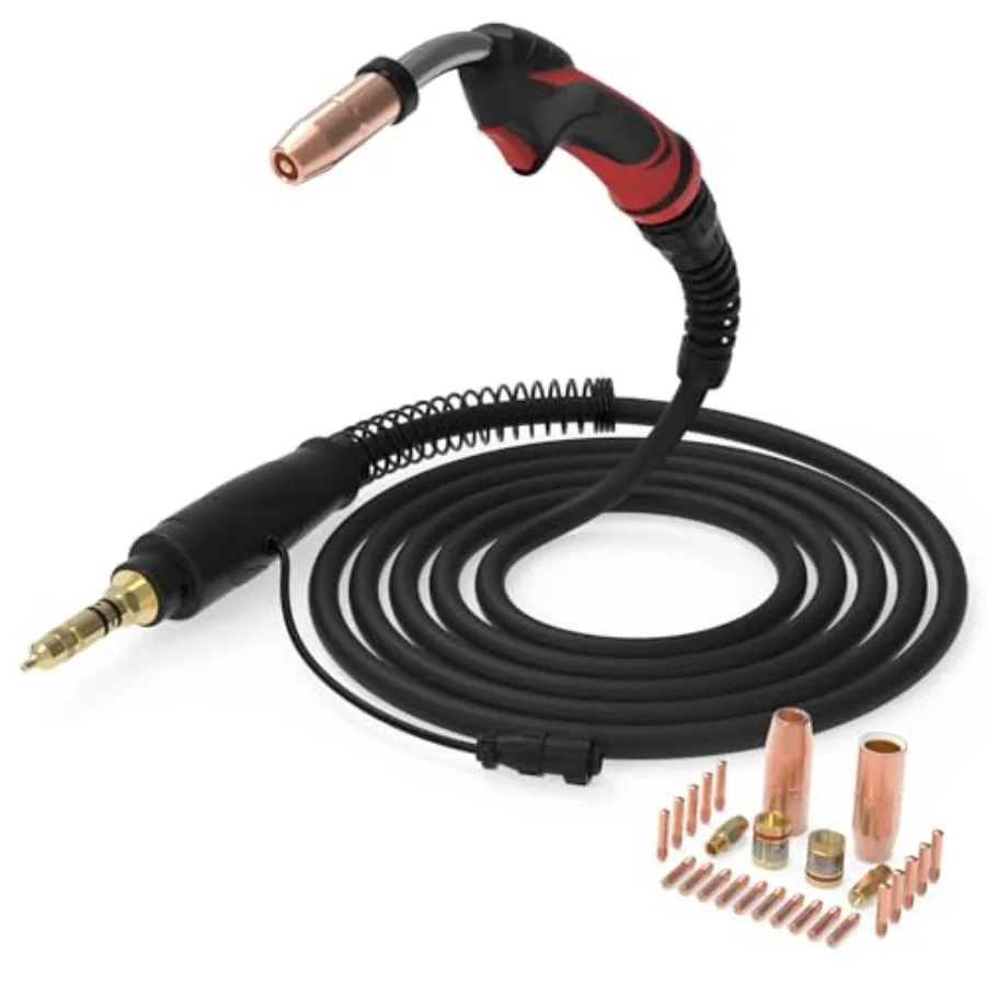 

15ft 250 Amp MIG Welding Gun Torch Stinger Replacement for Miller M-25 169598 Fit Millermatic 212 252 MIG Welding Gun Accessory