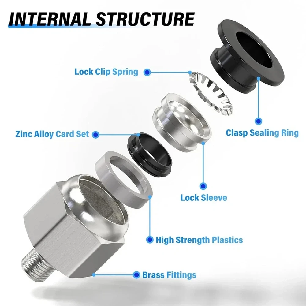 Beicai 2~50pcs Quick Pc Pneumatic Fitting Od 3/4/5/6mm Hose Push In Joint Male Thread M3*0.5 M5*0.8 M6*1.0 Pt1/8