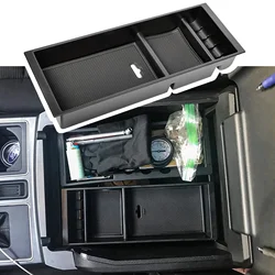 Center Console Armrest Insert Organizer Tray Pallet Storage Box Container for Ford F150 2015-2020, Ford F250 F350 2017-2022 Supe