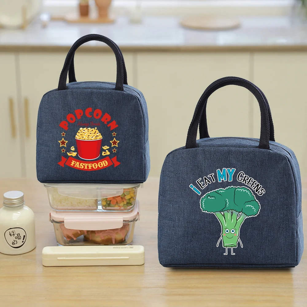 

Пакет для хранения обеда, новая изолированная сумка для обеда большой емкости, офисный работник, пикник, сумка для ежедневного приготовления еды, сумка на молнии, ручка для пищевой серии