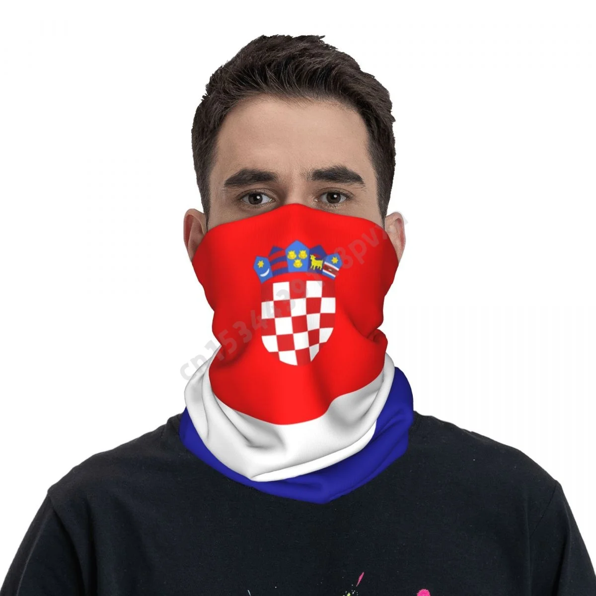 

Croatia Flag Croatian National Neckerchief Scarf Neck Face Mask Unisex Neck Warmer Seamless Bandana Headwear Cycling Hiking