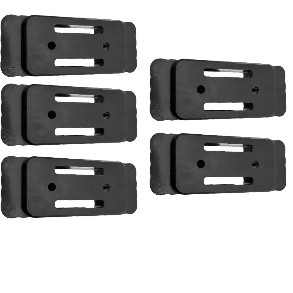 5 Pieces Mounting Feet for Packout Systems ABS Plastic Fixings to Secure Accessories with Screws or Glue for Durable Attachment