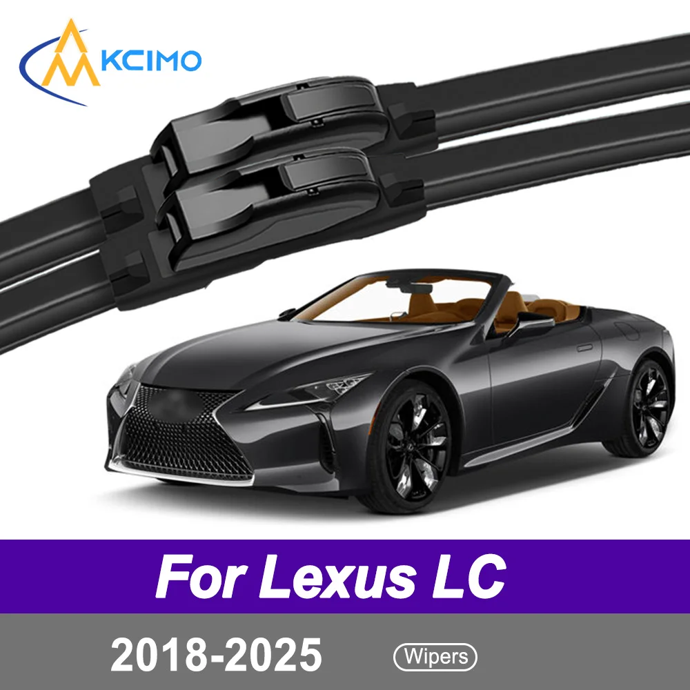 

For Lexus LC 2018-2025 Car Front Wiper Blade - All Weather Silent Windshield Wiper Accessories 2 pcs