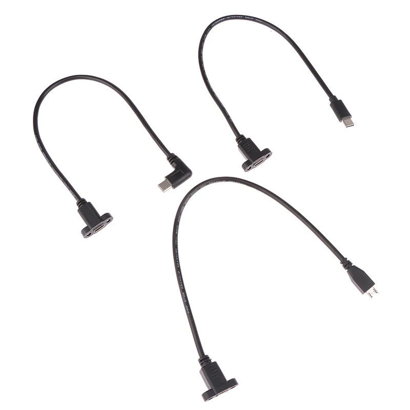 Micro USB Male 3.1 to USB Type C Female 3.1 Cable Flexible Extension Fast Sync Charger for Smartphone Tablet Devices