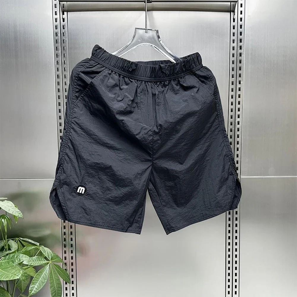 

Повседневные шорты для фитнеса и тренировок, шорты для пляжного серфинга, мужские спортивные брюки, легкий материал, обычная длина