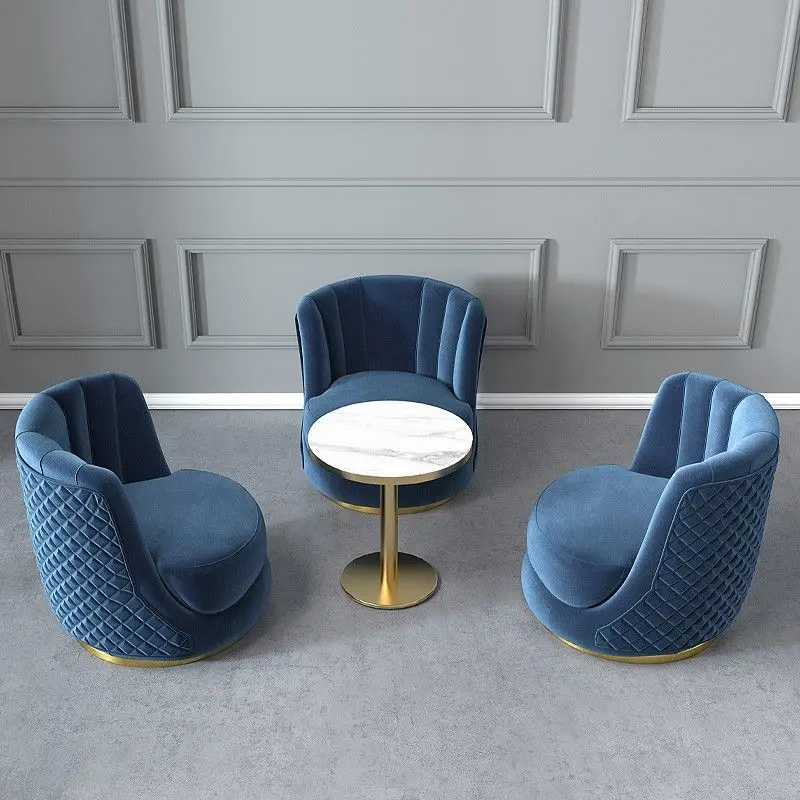 custom.[30 Days Hot Sale 5000 Pieces] Nordic Light Luxury Negotiation Sofa Chair Coffee Shop Ins Leisure Single Sofa Rest Area S